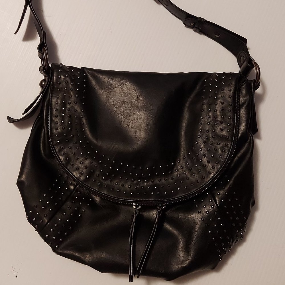 Black studded Shoulder bag
